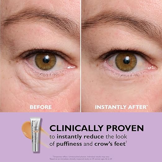Instant Eye Tightener with Brush - Eye Bag Tightener, Dark Circles Remover, Reduce Fine Lines and Wrinkles