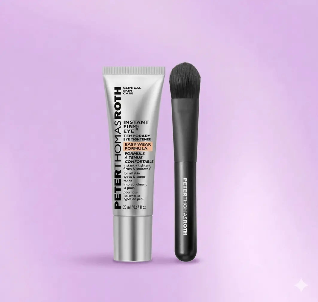 Instant Eye Tightener with Brush - Eye Bag Tightener, Dark Circles Remover, Reduce Fine Lines and Wrinkles