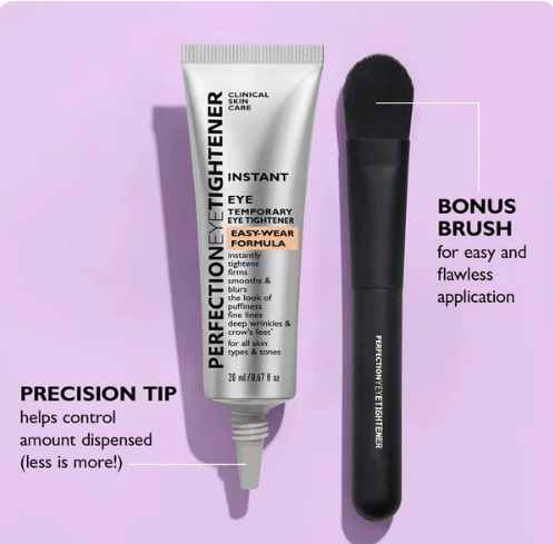 Instant Eye Tightener with Brush - Eye Bag Tightener, Dark Circles Remover, Reduce Fine Lines and Wrinkles